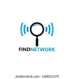 Find Internet Network Logo Template Design Vector, Emblem, Design Concept, Creative Symbol, Icon