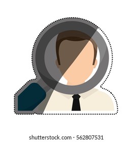 Find a job concept icon vector illustration graphic design