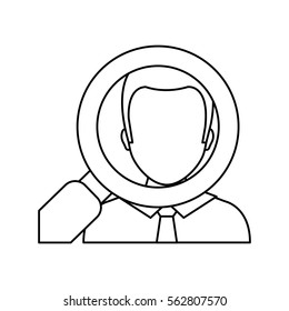 Find a job concept icon vector illustration graphic design