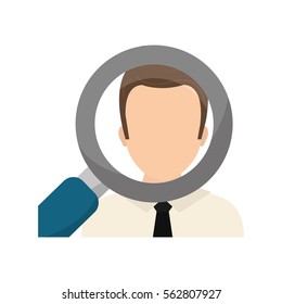 Find a job concept icon vector illustration graphic design