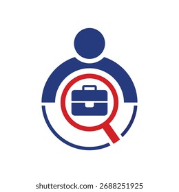 finden job lage vektor abstrakt logo modern stil