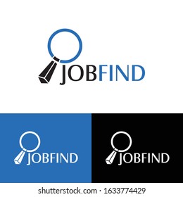 Find job logo design vector template