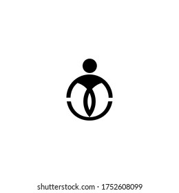 Buscar diseño de plantilla de logotipo de trabajo. Tendencia de estilo plano diseño de logotipo moderno ilustración vectorial.