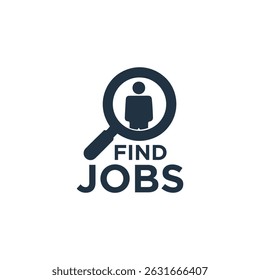 Buscar trabajo Logo Simple Vector
