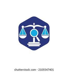Find Justice logo vector template. Creative Law Firm logo design concepts.