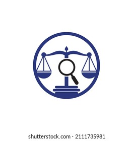 Find Justice logo vector template, Creative Law Firm logo design concepts. loupe law firm logo	