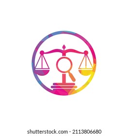 Find Justice logo vector template, Creative Law Firm logo design concepts. loupe law firm logo	