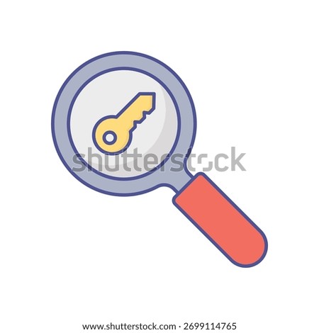 Find Keywords Vector Icon which can easily modify or edit
