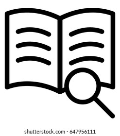 Find Lesson Vector Icon