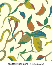 Find a Lizard Vector Seamless Pattern
