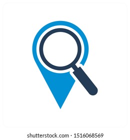 find local seo and icon concept