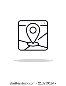find location icon, for graphic and web design collection logo vector illustration, eps 10