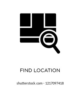 Find Location icon. Find Location symbol design from Maps and locations collection. Simple element vector illustration on white background.