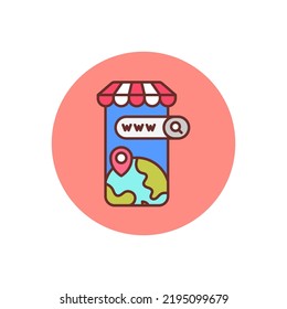 Find Location icon in vector. Logotype