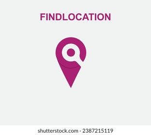 Find location iconlogosymbol vector design 