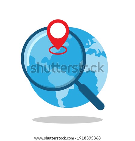 find location, select country of origin concept illustration flat design vector eps10, graphic element for button, infographic, empty state app or web ui