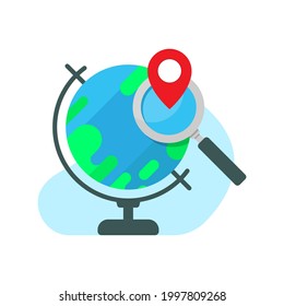 find location, specify or select country of origin concept illustration flat design vector eps10. simple, colorful, modern graphic element for landing page, empty state ui, infographic, icon