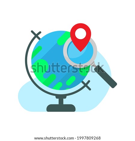 find location, specify or select country of origin concept illustration flat design vector eps10. simple, colorful, modern graphic element for landing page, empty state ui, infographic, icon