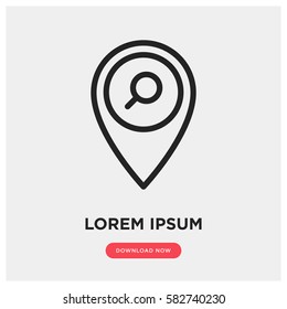 Find location vector icon