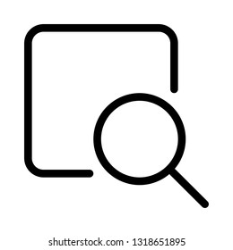 Find and lookup on internet with magnifying glass