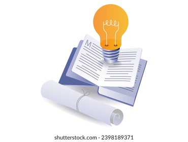 Find lots of ideas by reading books illustration concept 