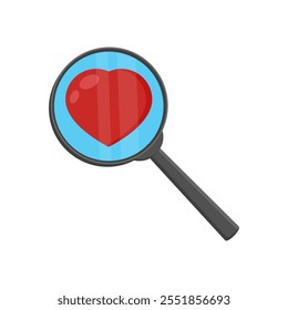 Find Love Flat Icon, Vector illustration