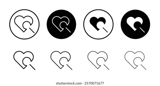 Find Love icon Outline vector for web ui