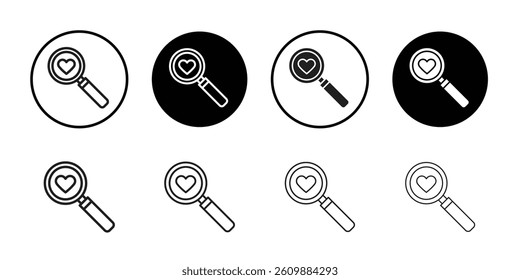 Find Love icon Simple thin outline