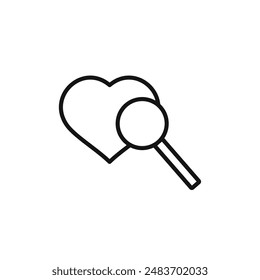 Find Love icon vector set collection for web