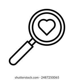 Find Love linear logo mark in black and white