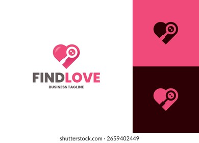 find love vector logo design