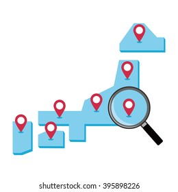 Find the map of Japan.