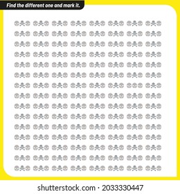 Find and mark the different one