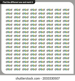 Find and mark the different one