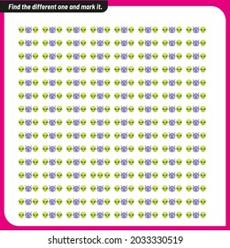 Find and mark the different one