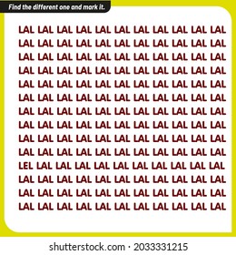 Buscar y marcar el diferente