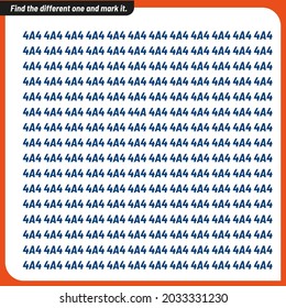 Find and mark the different one
