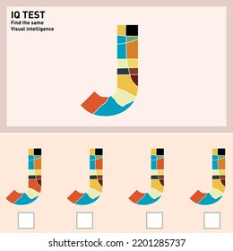 Find and mark the same shape. Brain questions - IQ TEST, Visual intelligence questions