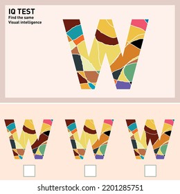 Find and mark the same shape. Brain questions - IQ TEST, Visual intelligence questions