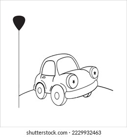 Find and mark two identical items. Puzzle for kids. Matching game, education game for children. Taxi, passenger cars, tractor and concrete mixer. Transport or vehicle. Worksheet for preschoolers