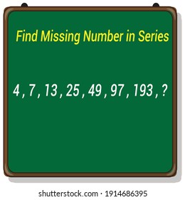 Fehlende Nummer in Serie finden. Mathematik-Erziehungsspiel.