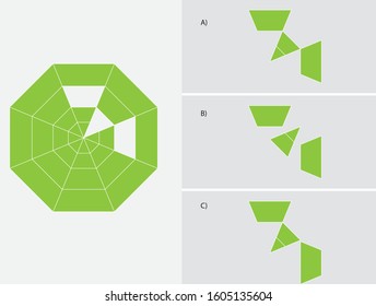 Find the missing piece - Intelligence questions, logic, mind games