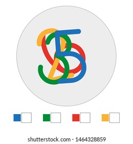 Find the mixed colored numbers. Write down.