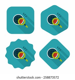 find money flat icon with long shadow,eps10