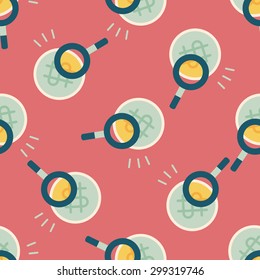 find money flat icon,eps10 seamless pattern background