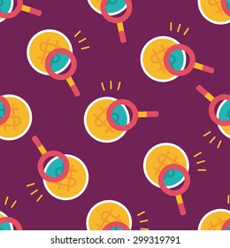 find money flat icon,eps10 seamless pattern background