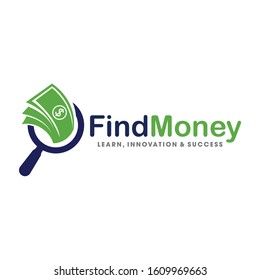 Find Money Logo, Money Search Logo Vector