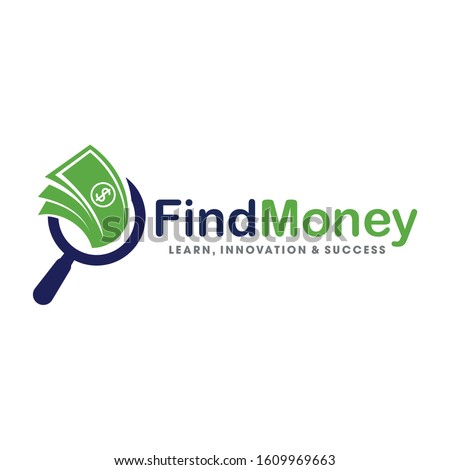 Find Money logo, money search logo Vector