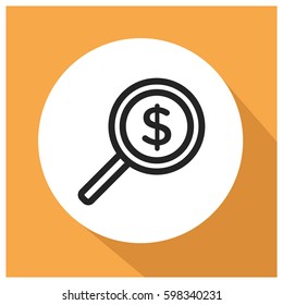 Find money vector icon