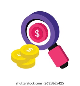 Find Money Vector style icon. Eps 10 file